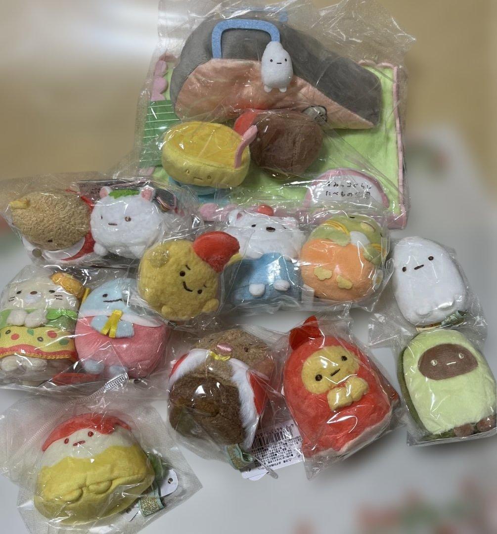 すみっコぐらし　たべもの王国　てのりぬいぐるみセット
