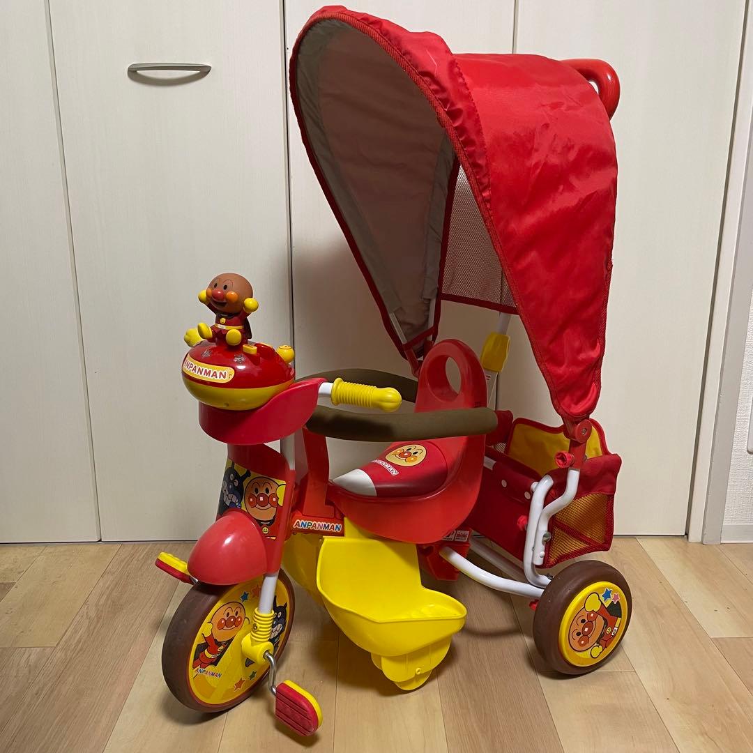 【取説/箱有り】三輪車 アンパンマン アドバンス GOO! S
