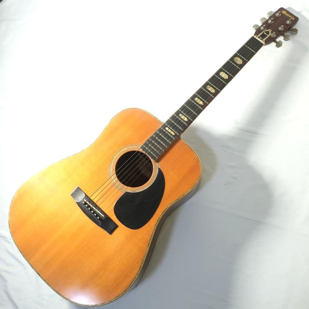 1974 Morris W-35 ギター 3ピースバック 装飾インレイ