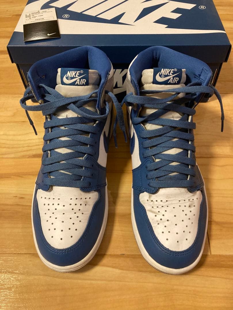 シューズ(男性用) JORDAN1 high og TRUE BLUE US9.5 27.5cm