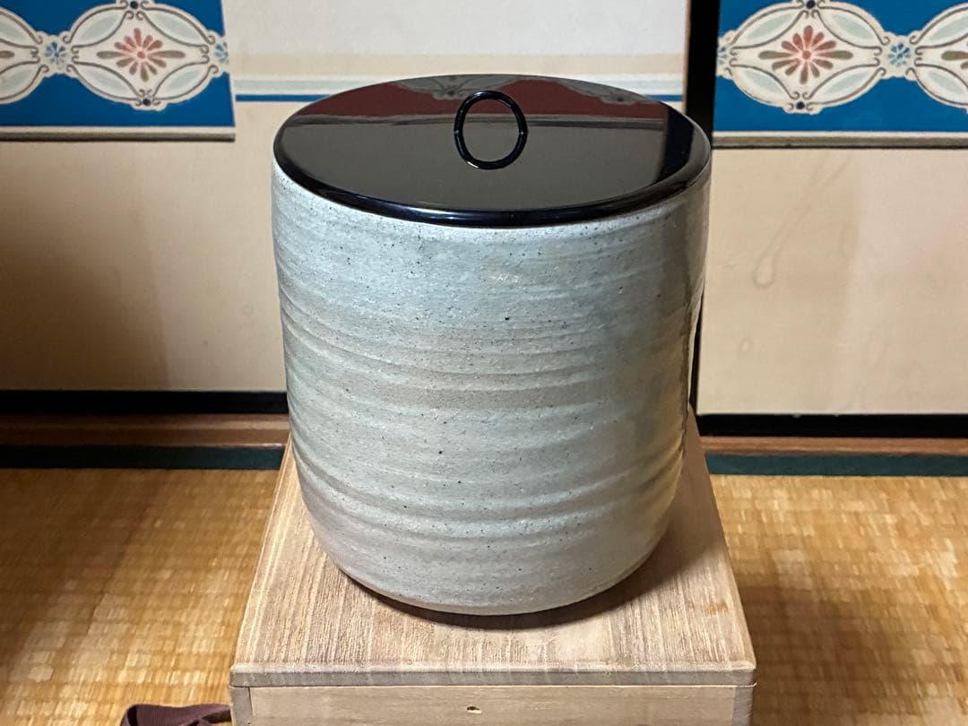 茶道具 廣州窯 水指 共箱 時代物 【趙 小守】 韓国 高麗