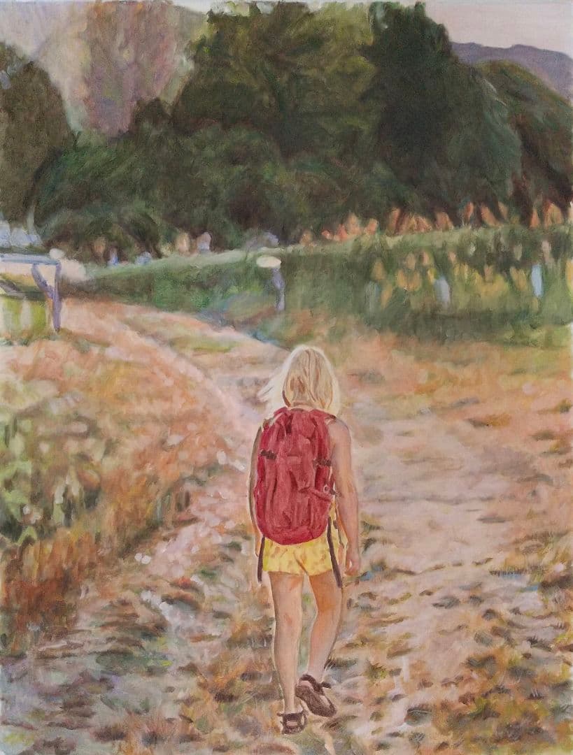 風景画#5 油彩画 15号 P15 油絵