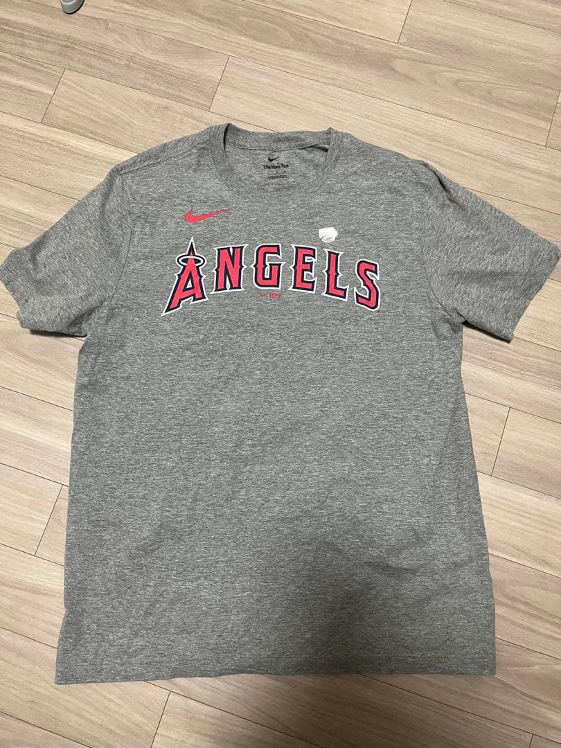 ロサンゼルスエンゼルスLAAngels大谷翔平 Tシャツ#17OHTANIグレー