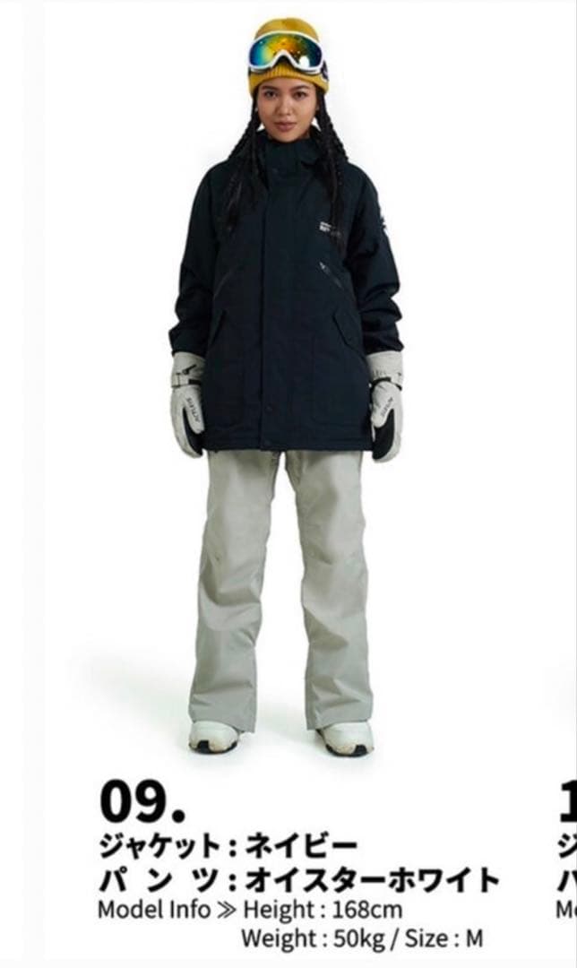 スノーボードウェアセットネイビー（ジャケット・パンツ）