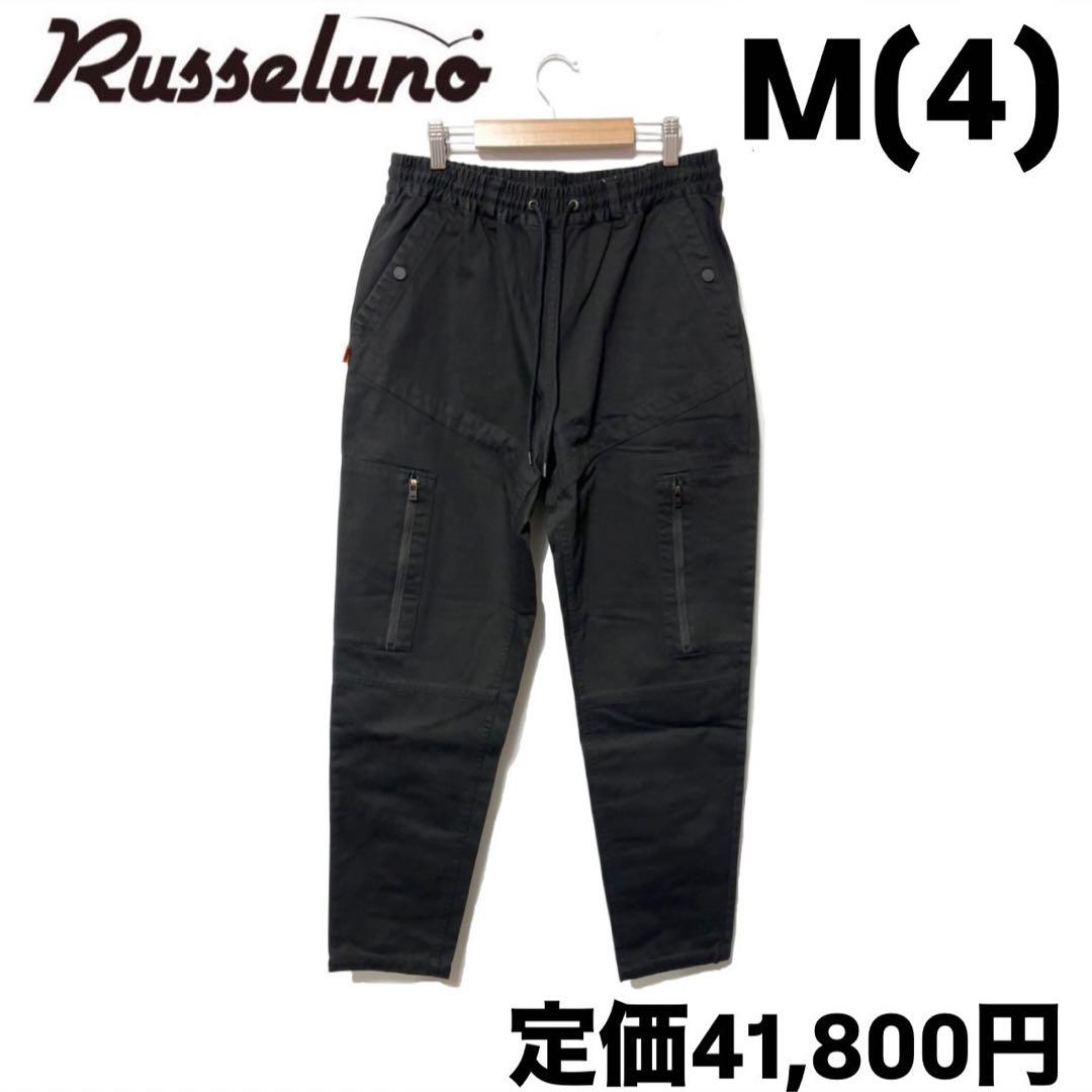 新品 ラッセルノ ゴルフ コンバット カーゴジョガーパンツ ブラック M 4