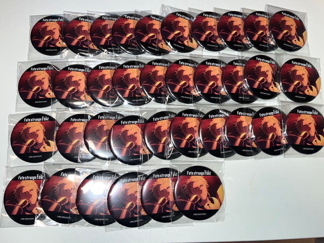 Fate strange fake アーチャー ギルガメッシュ 場面写 缶バッジ