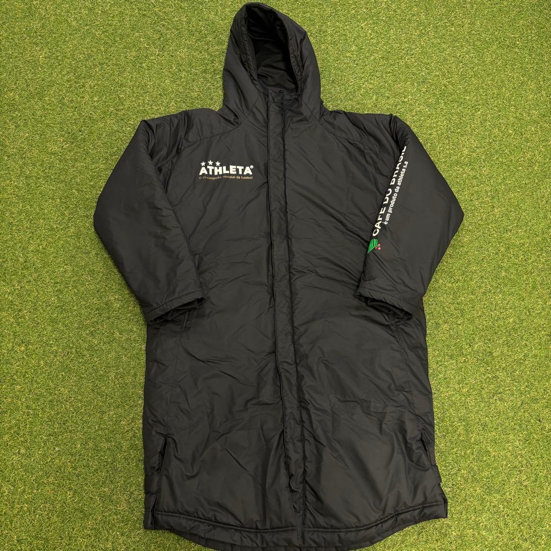 【即日発送 美品】ATHLETA アスレタ 中綿 ロングベンチコート L