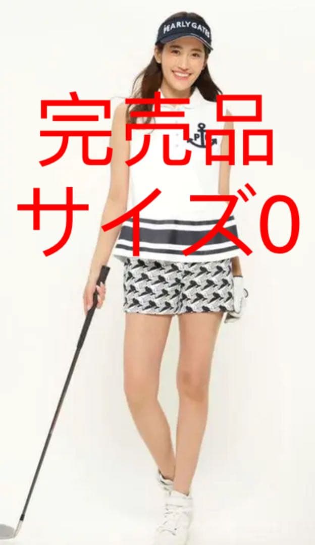 正規品パーリーゲイツ人気完売くじらプリントレディースショットパンツサイズ0