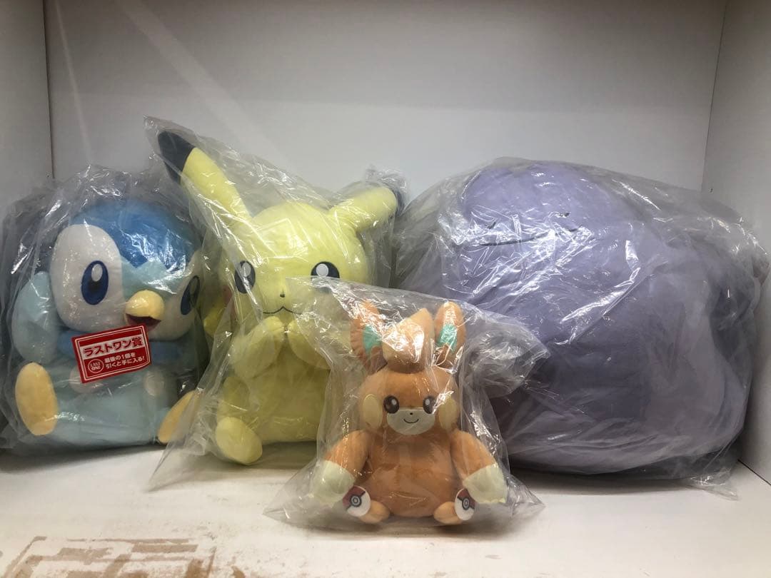 kny23100#63 ポケモンコレクション くじ ぬいぐるみ 4種セット