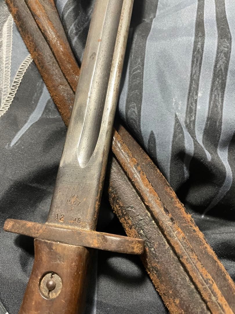 1907年製鞘付き 日本？模造刀　銃剣？