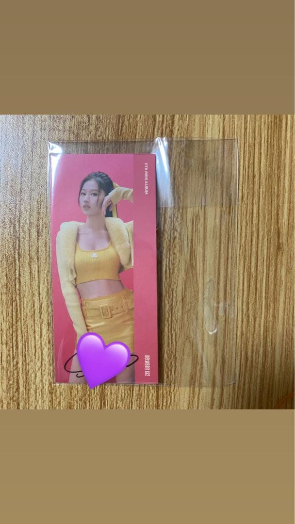 TWICE サナ直筆サイン入りブックマーク