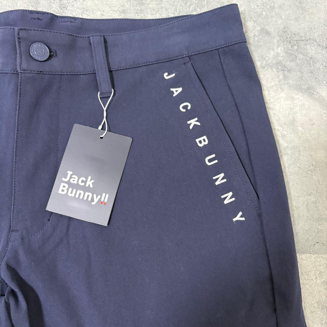 【新品】ジャックバニー　ストレッチパンツ　Mサイズ　ネイビー　ティーマーク