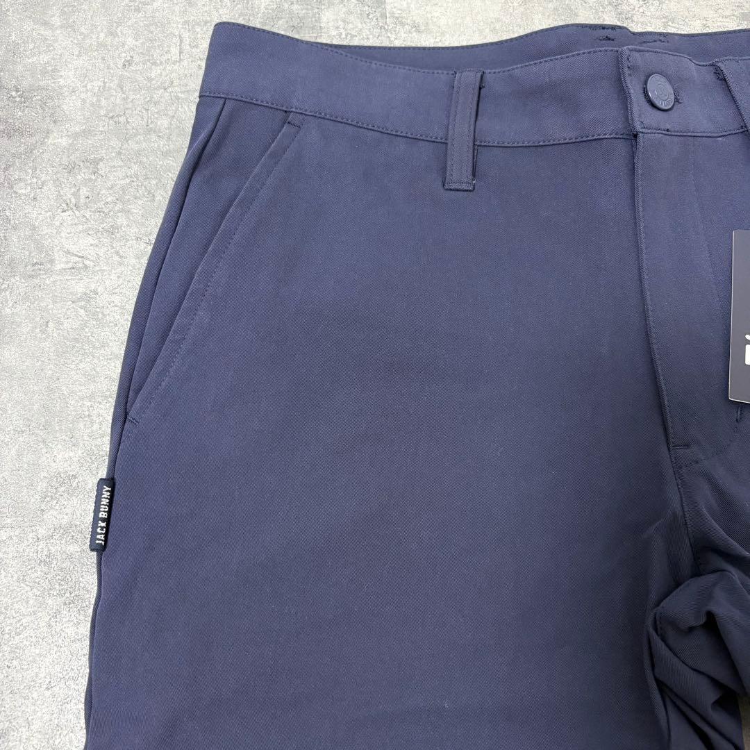 【新品】ジャックバニー　ストレッチパンツ　Mサイズ　ネイビー　ティーマーク