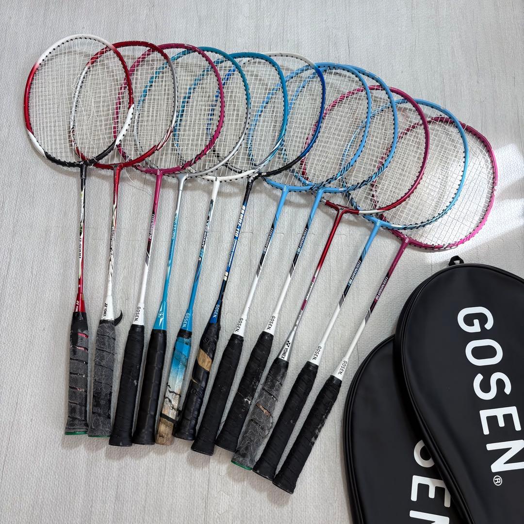 ヨネックス　ゴーセン　バトミントン　ラケット　11本セット