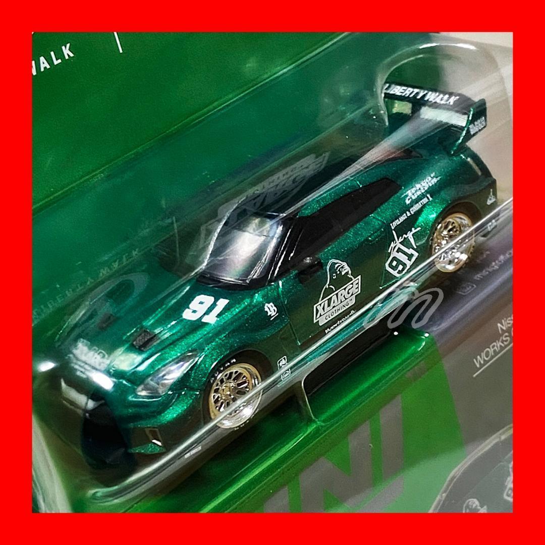 MINIGT LBWK × XLARGE GT NISSAN 35GT グリーン
