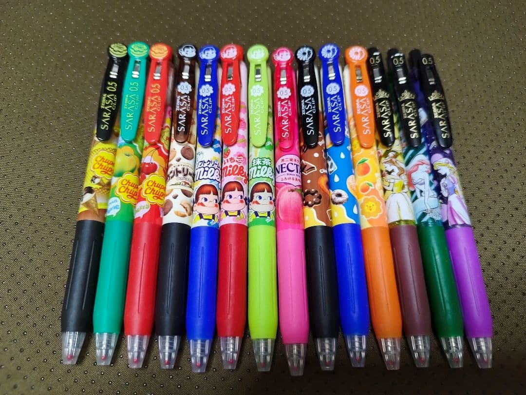SARASA サラサクリップ 全て新品14本　ペコちゃん・チュッパチャップス他