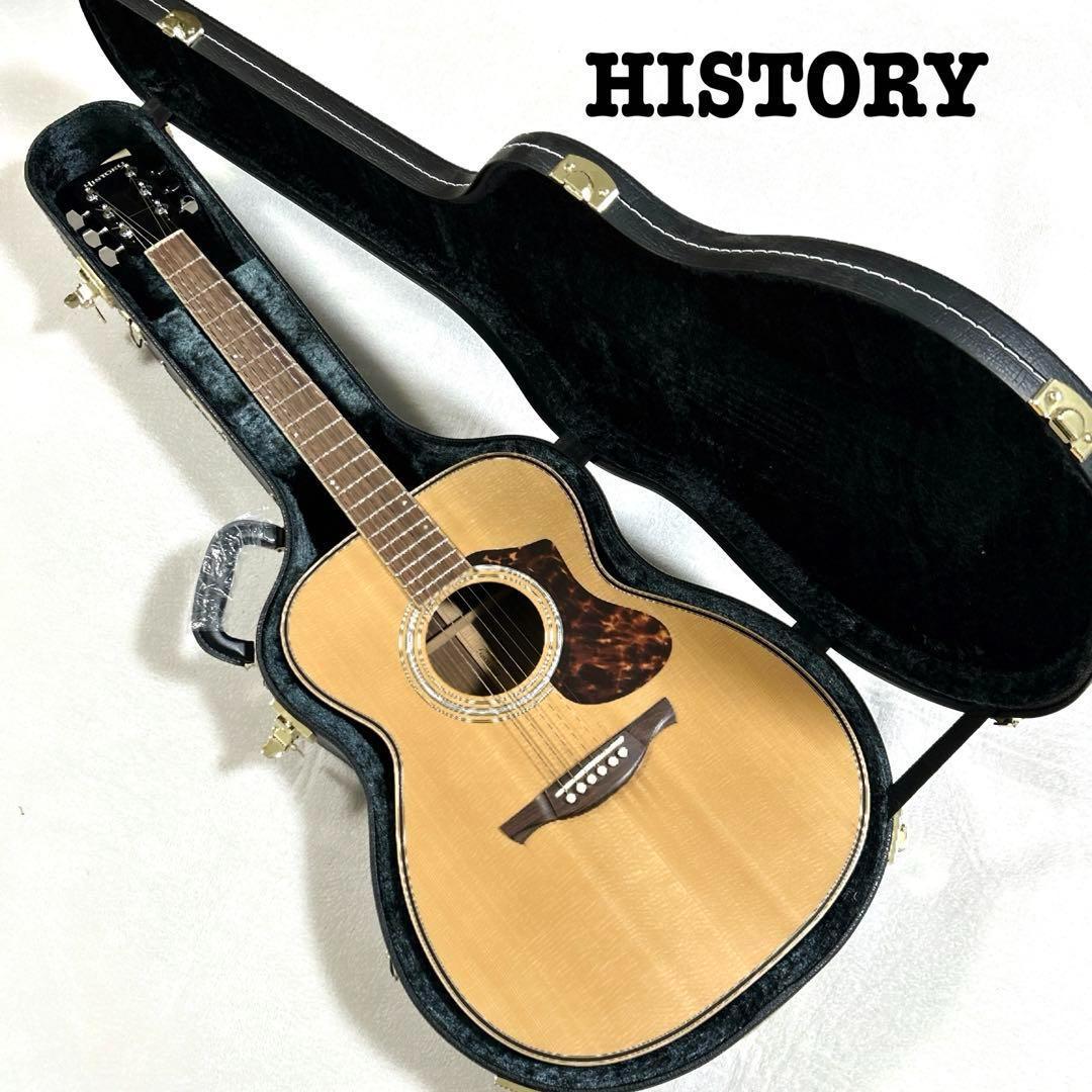 【美品】HISTORY NTS3 アコースティックギター ハードケース付き