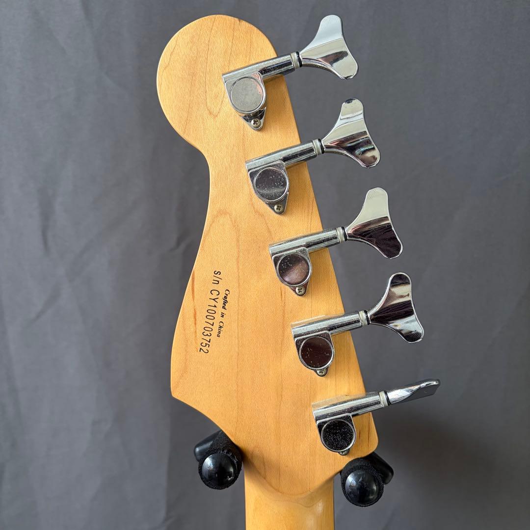 5連ペグ Squier affinity Jazz Bass V 5弦ベース