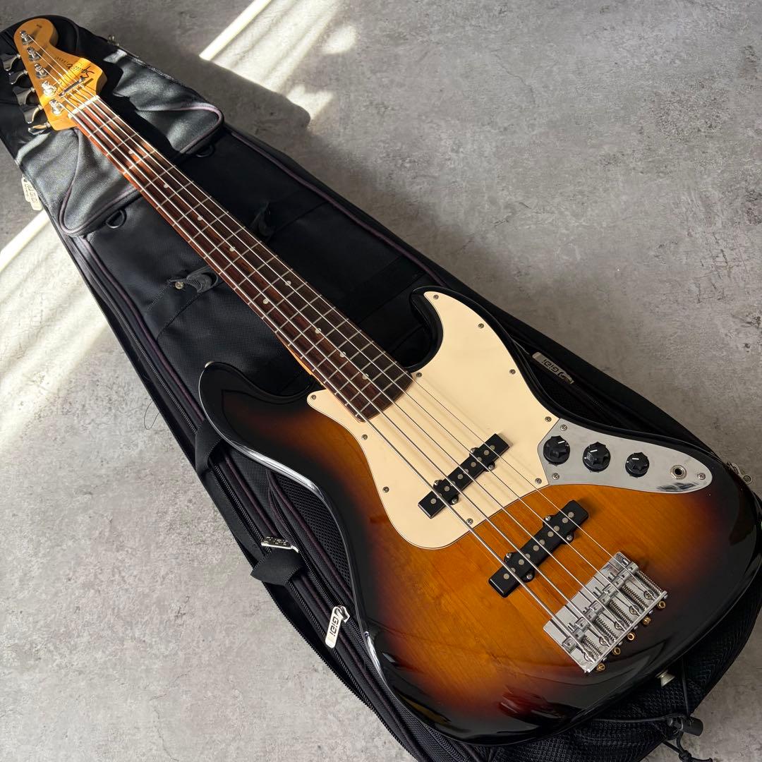 5連ペグ Squier affinity Jazz Bass V 5弦ベース