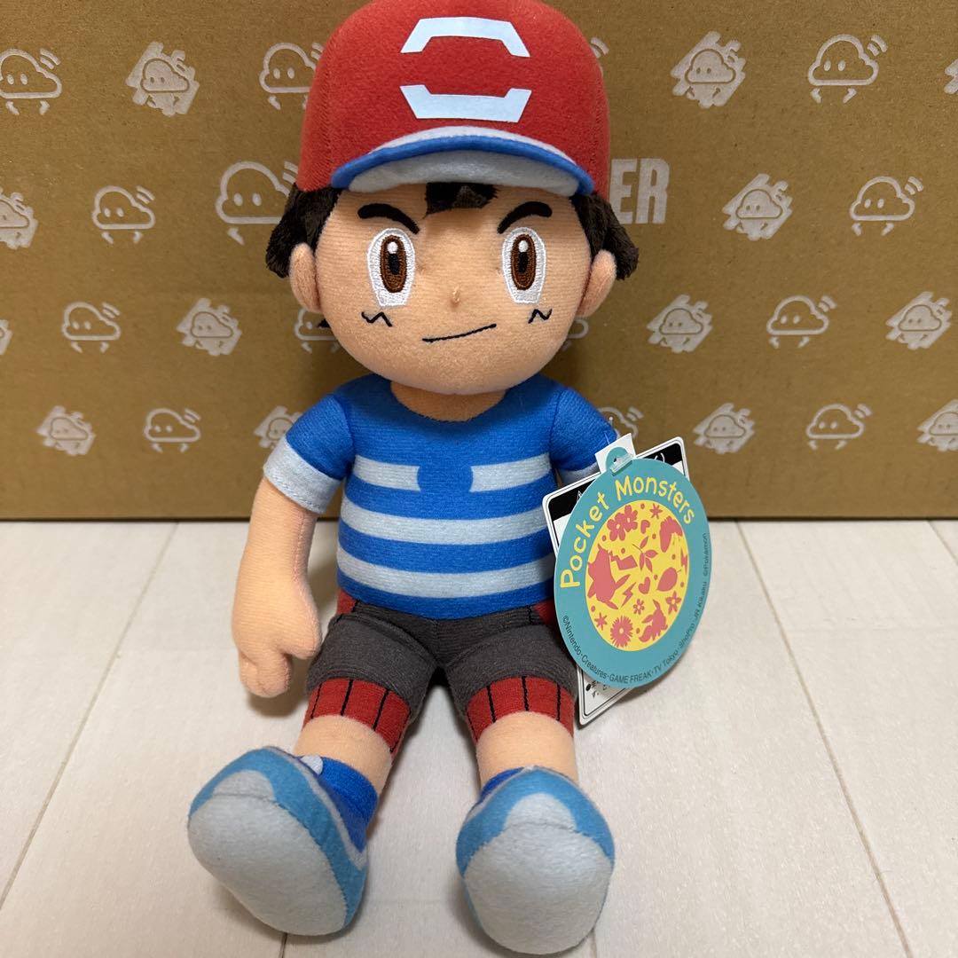 レア ポケモンキャラクター ぬいぐるみ サトシ サン&ムーン セキグチ 新品