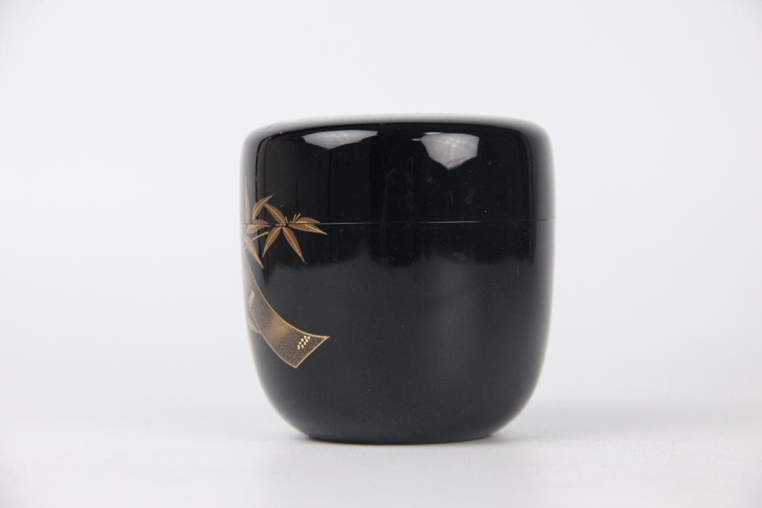 加賀蒔絵師宗利作 吉田利昭 大棗 内銀地 螺鈿細工入 栞付き N11-15A