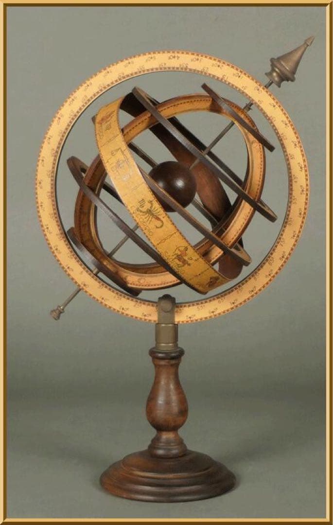 ★ 【渾天儀 (天球儀)】 アーミラリースフィア 驚異の部屋 澁澤龍彦