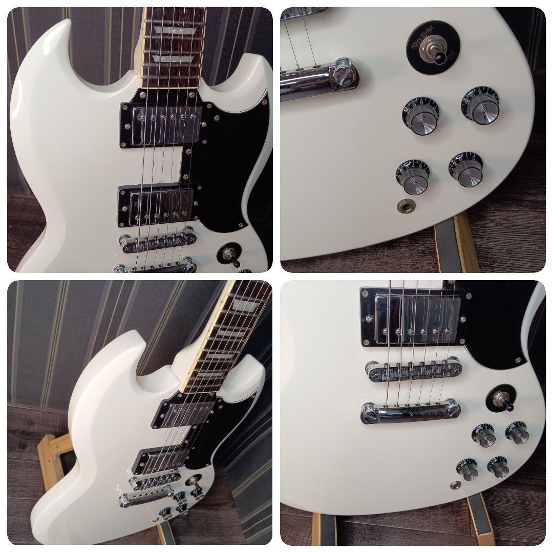 美品 BLITZ ブリッツ SG エレキギター ホワイト 白 エレキギター