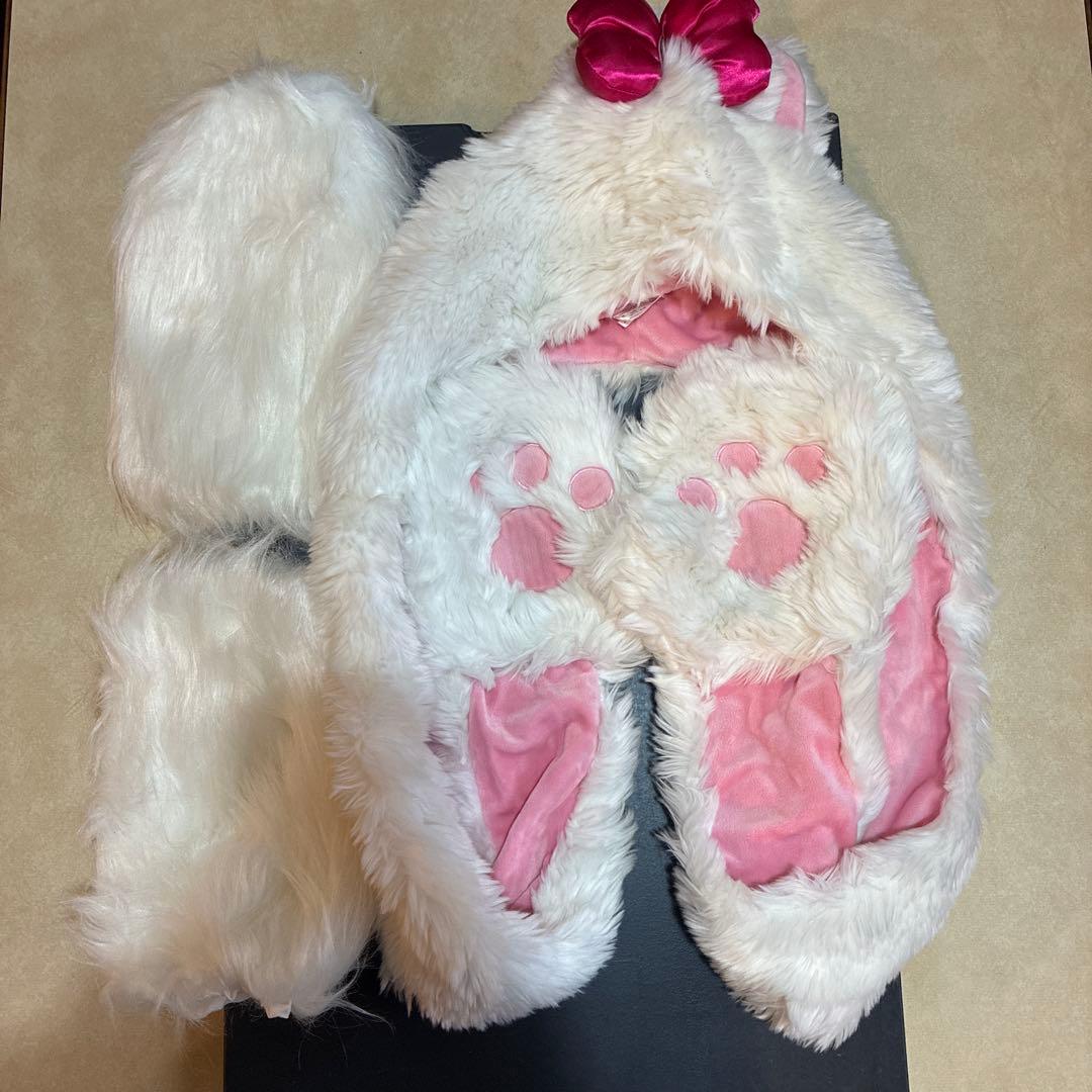 ディズニー マリー ファンキャップ もこもこレッグウォーマー付き