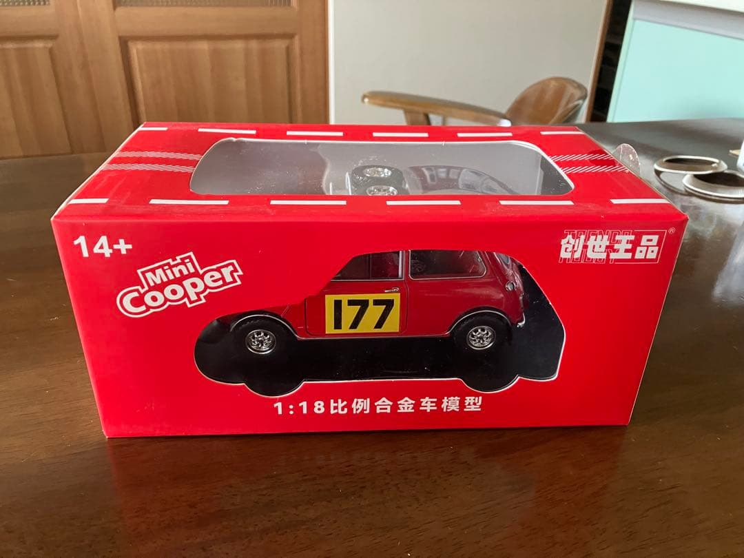 ミニクーパー モンテカルロ ラリー1967 177号車 1/18 赤 新品未使用