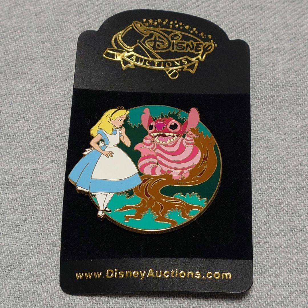 【レア】DisneyAuctions スティッチ 不思議の国のアリス ピンバッジ