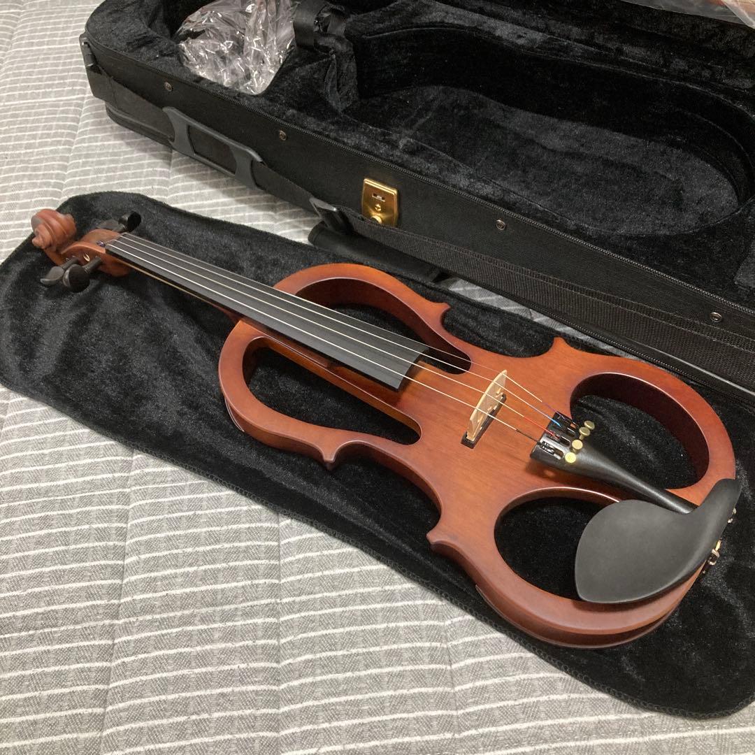 エレキバイオリンセット(キクタニ ESV-380BRO ブラウン)教則本付き