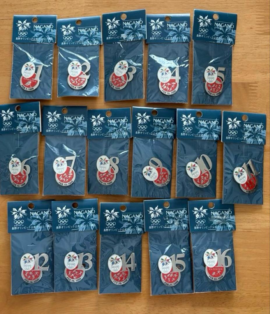 長野オリンピック　開催期間中　記念日ピンバッジ