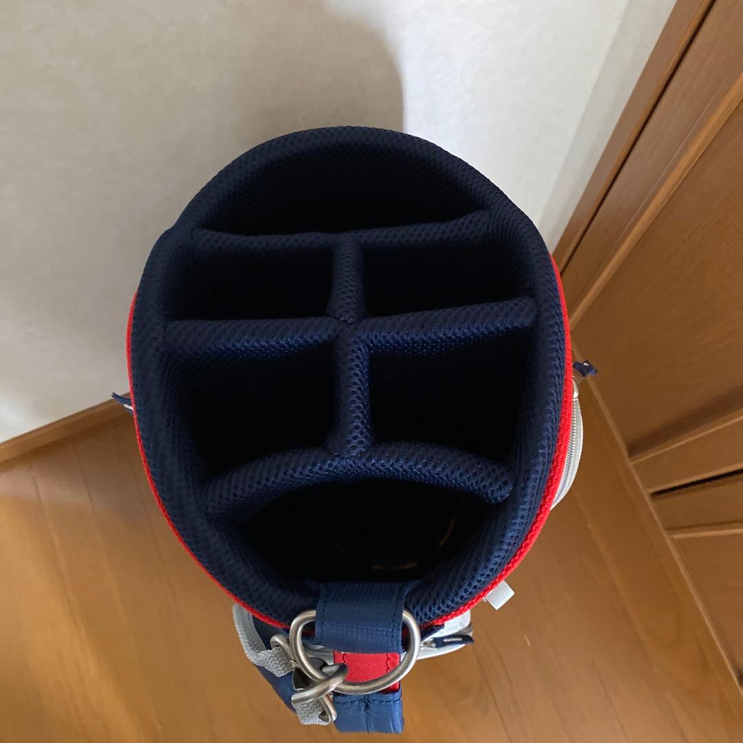 TOURSTAGE ゴルフバッグ ネイビー/ホワイト/レッド