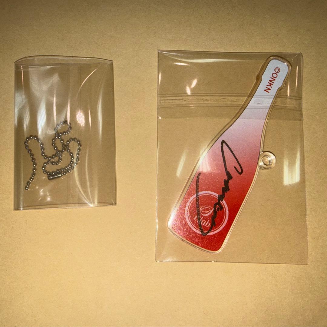 キャメロン 直筆サインキーホルダー コラボカフェ 女研 最強無敵連合 clubS