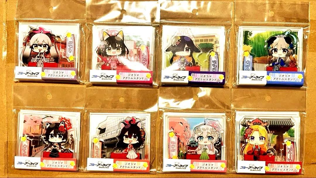 ブルーアーカイブ 京都 ジオラマアクリルスタンド 全8種セット
