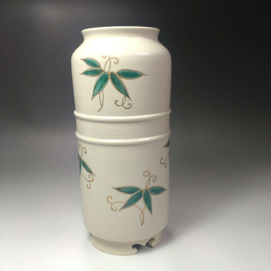 イ50 皆具『犬山　竹の絵　在銘　共箱』茶道具　水指杓立蓋置建水