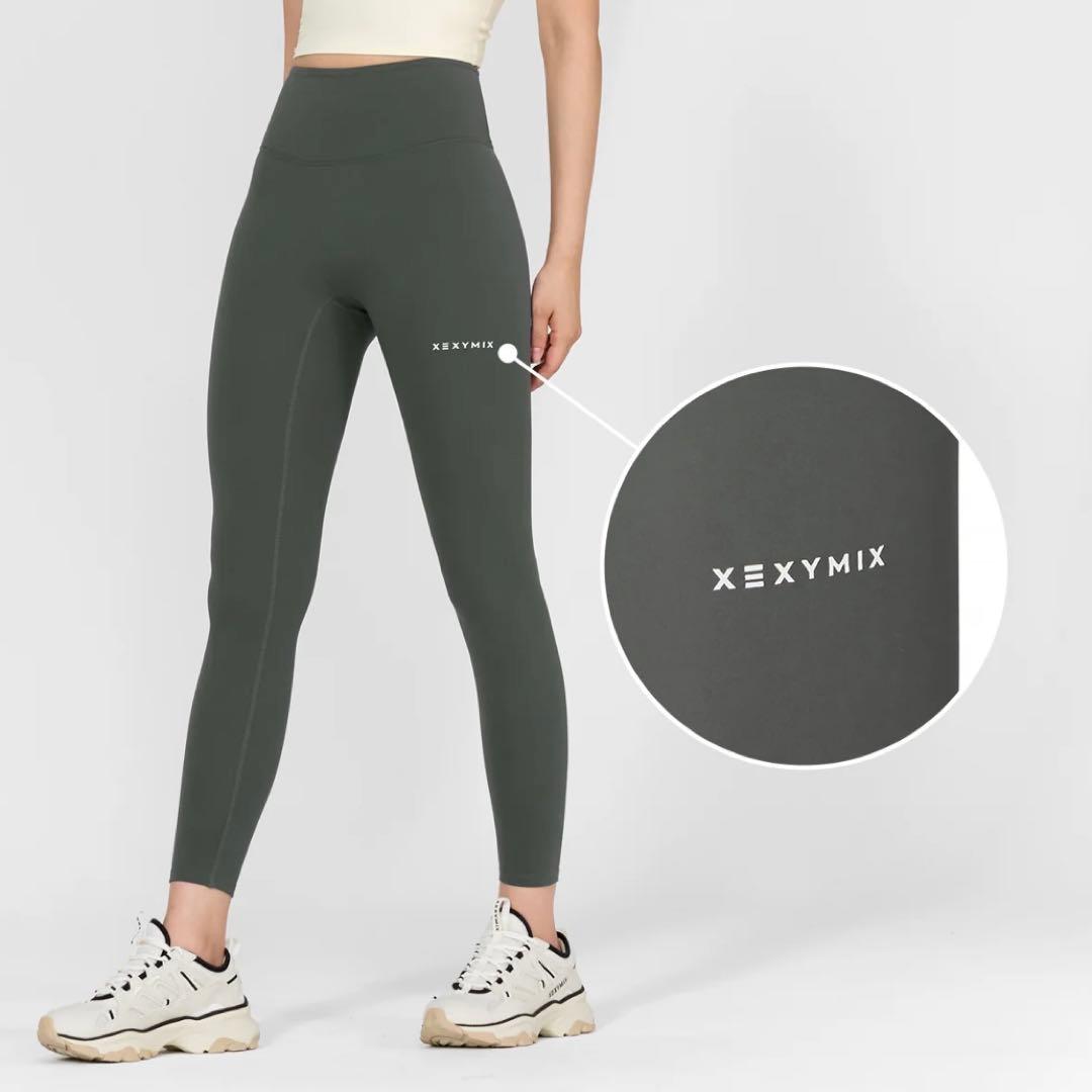 XEXYMIX裏起毛レギンス9193 ウッドローズ＆モダンネイビーS