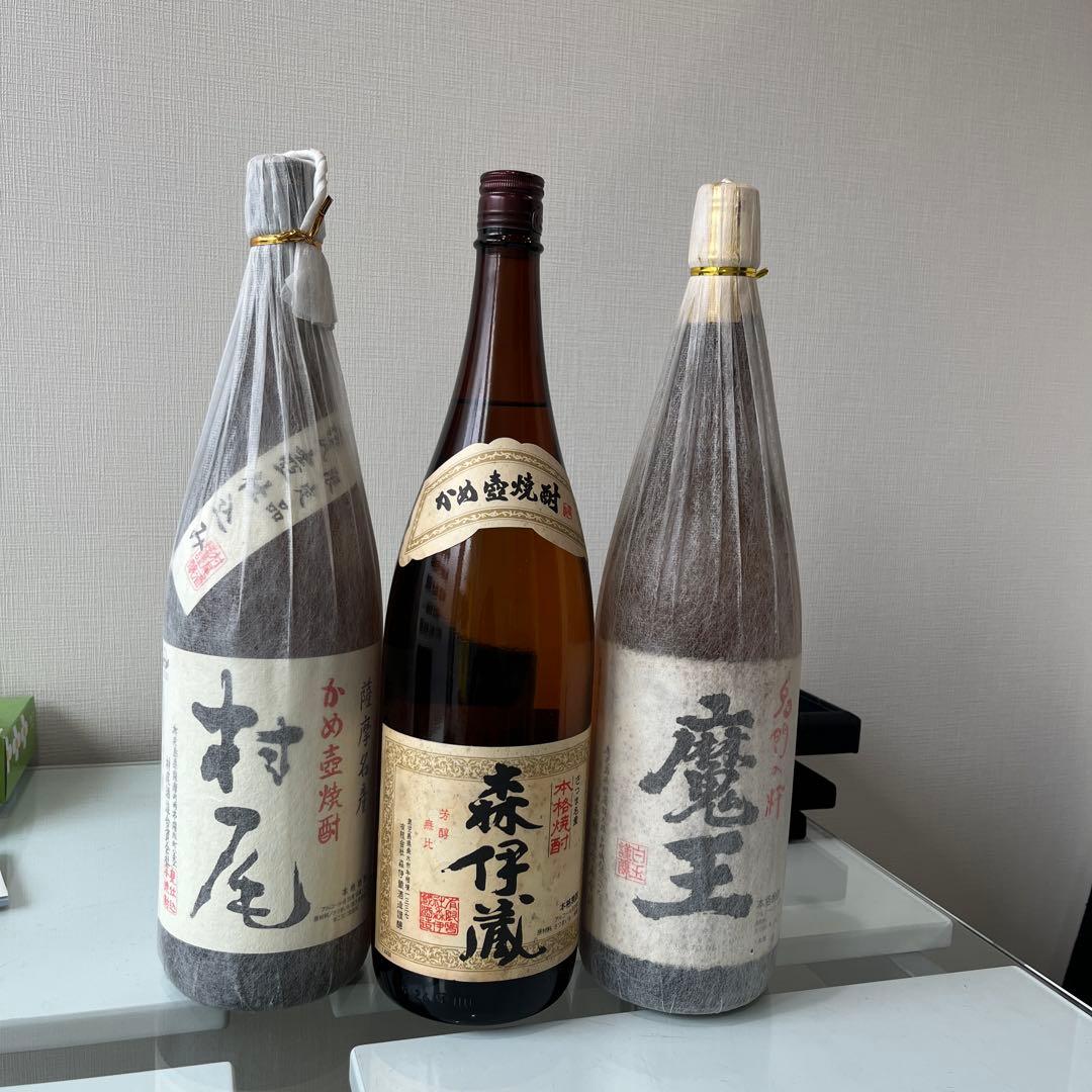 レア焼酎　森伊蔵　魔王　村尾　1.8ℓ 3Mセット