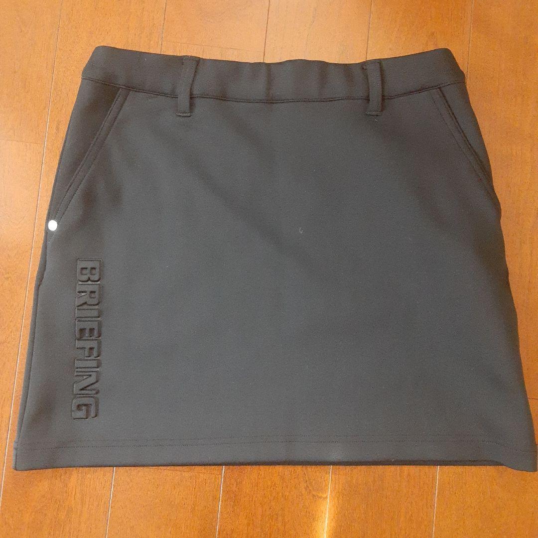 BRIEFING 3Dロゴ　ブラック ゴルフスカートS