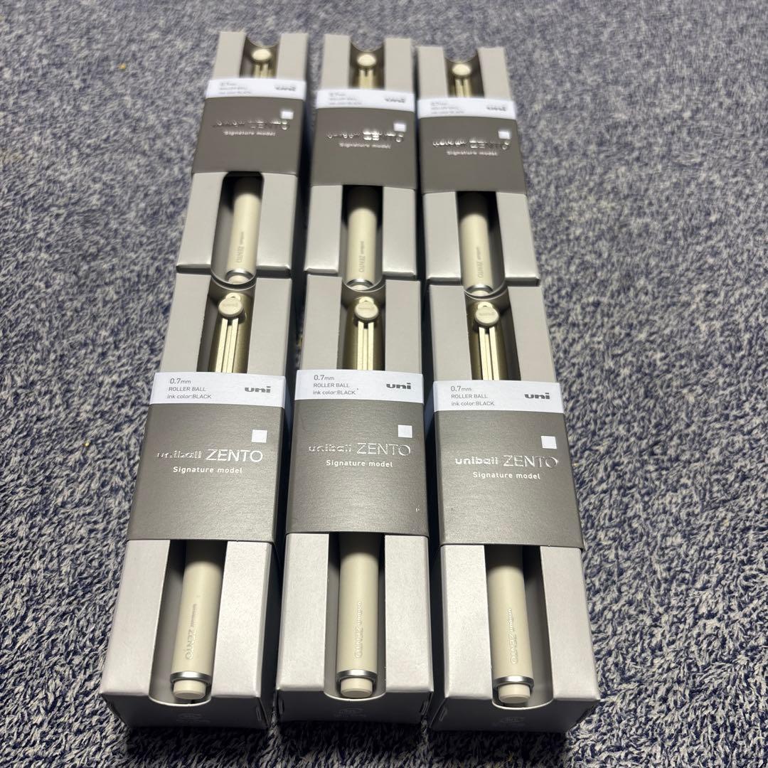 ユニボールゼント シグニチャーモデル 0.7mm シャンパンゴールド 6本セット