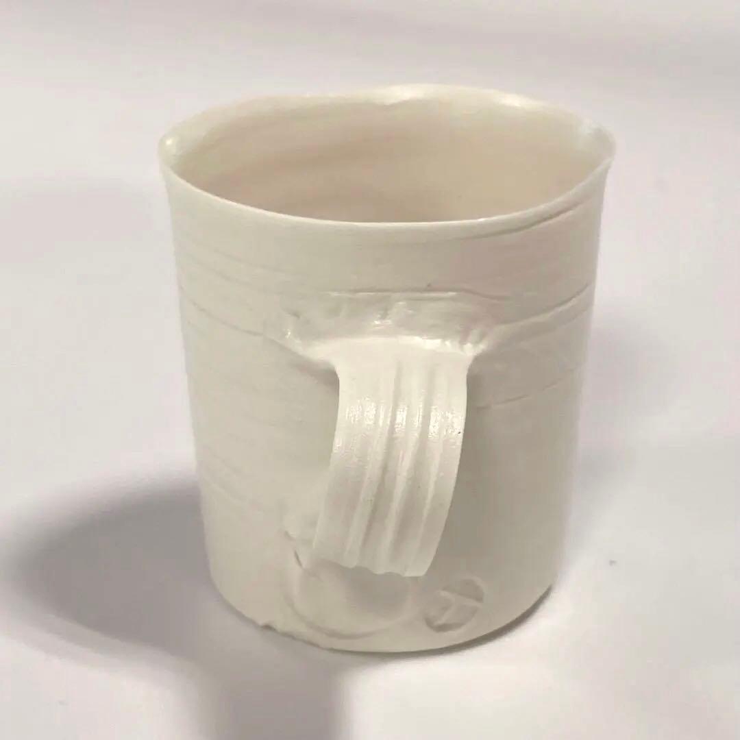 黒田泰蔵　白磁　デミタスカップ＆ソーサー