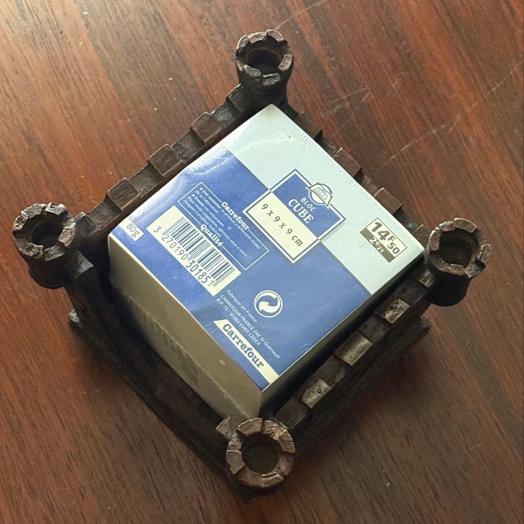 【英国アンティーク】お城のかたちのMemoレタートレイ