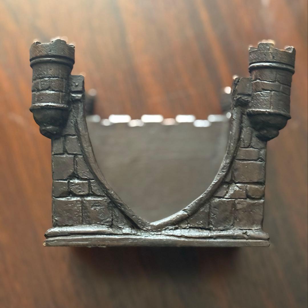 【英国アンティーク】お城のかたちのMemoレタートレイ