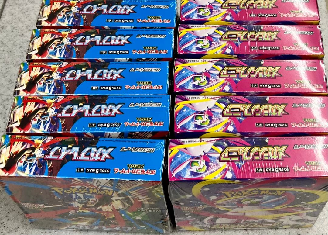 ポケモンカードゲーム メガブレイブ5BOXメガシンフォニア5BOXシュリンク付き