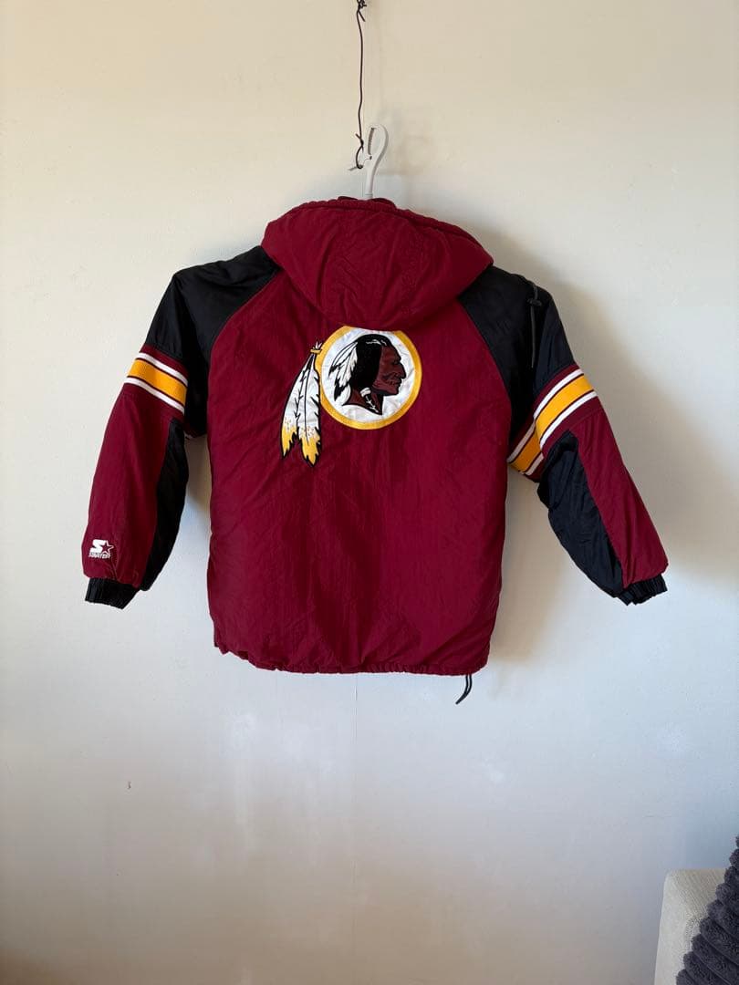 STARTER ハーフジップ・グラウンドコート ワシントン　レッドスキンズ