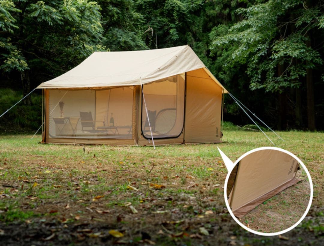 DOD キャンプテント 最大6人収容　イエテント