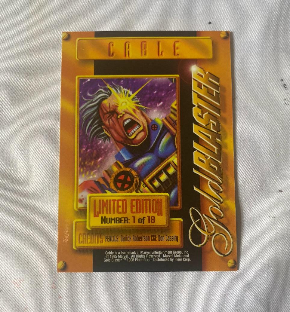 1995 Marvel メタルケーブルゴールドブラスター