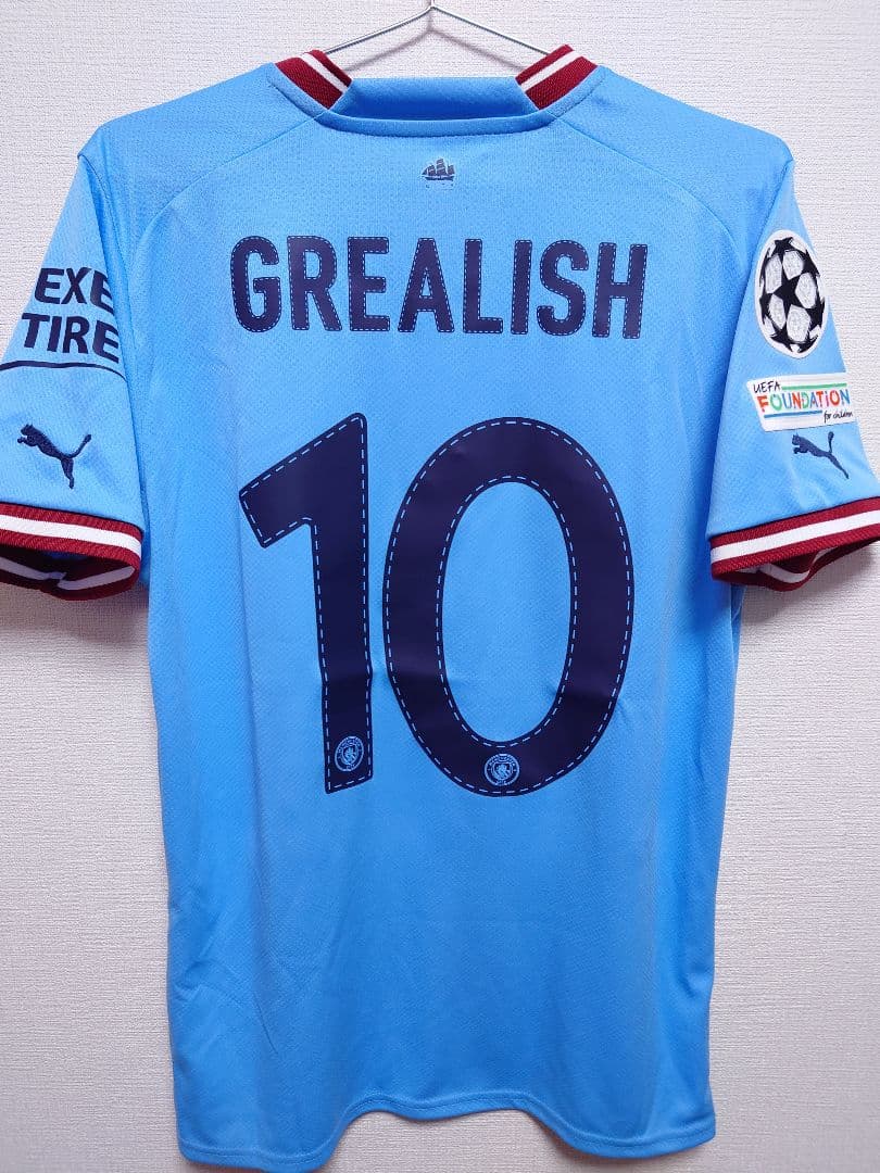 新品　PUMA　2022〜23 マンチェスター　シティ　グリーリッシュ　CL仕様