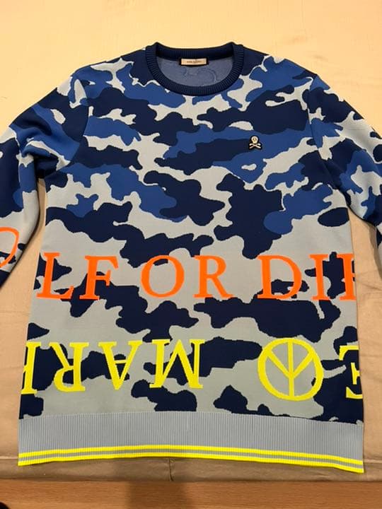 マークアンドロナ　ニット　カモフラ