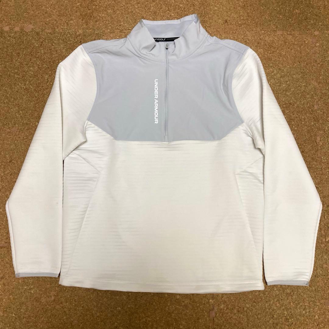 【美品】アンダーアーマー UNDERARMOURゴルフウェア XLメンズ白